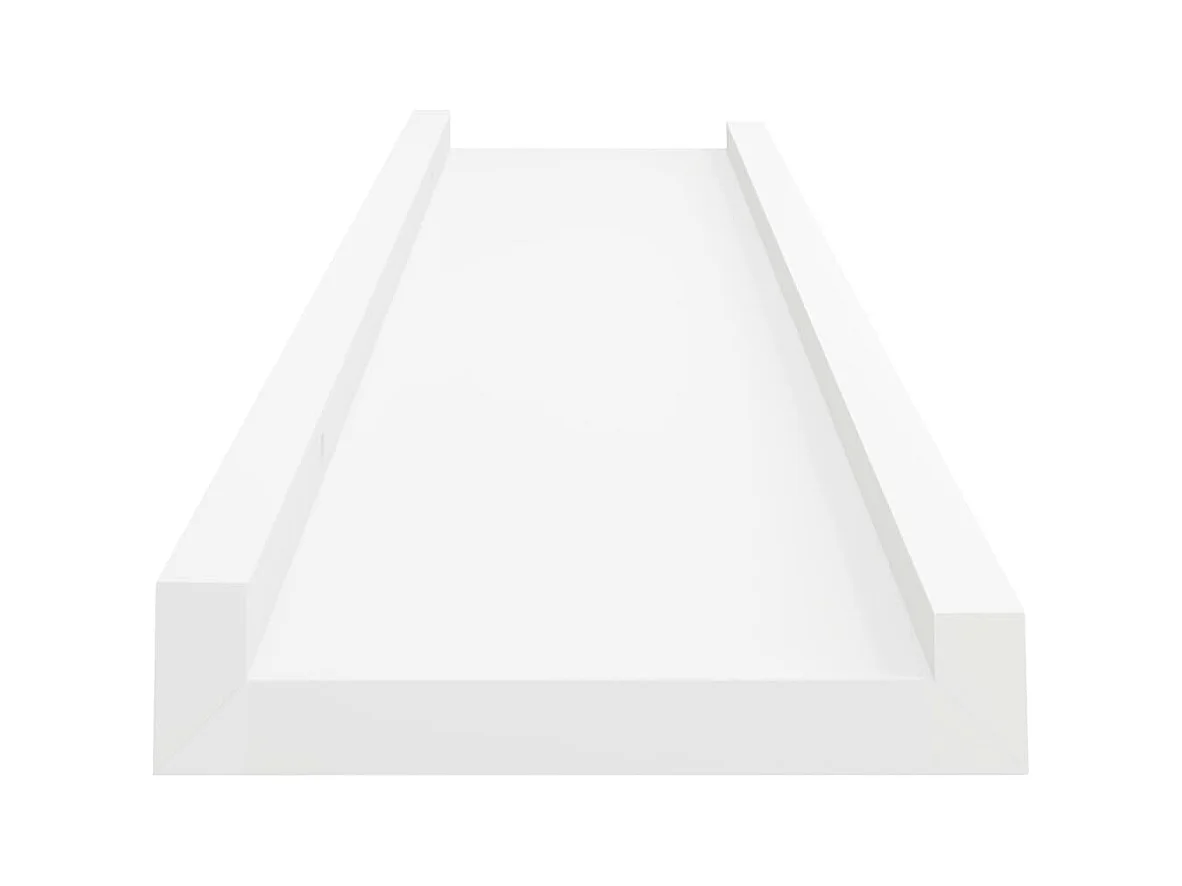 Mensole per cornici 2 pezzi Bianco 40x9x3 cm MDF