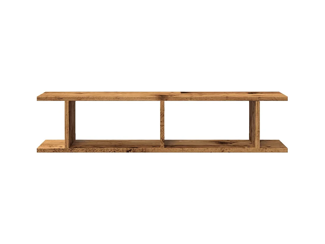 Étagères murales 2 pcs vieux bois 90x18x20 cm bois d'ingénierie