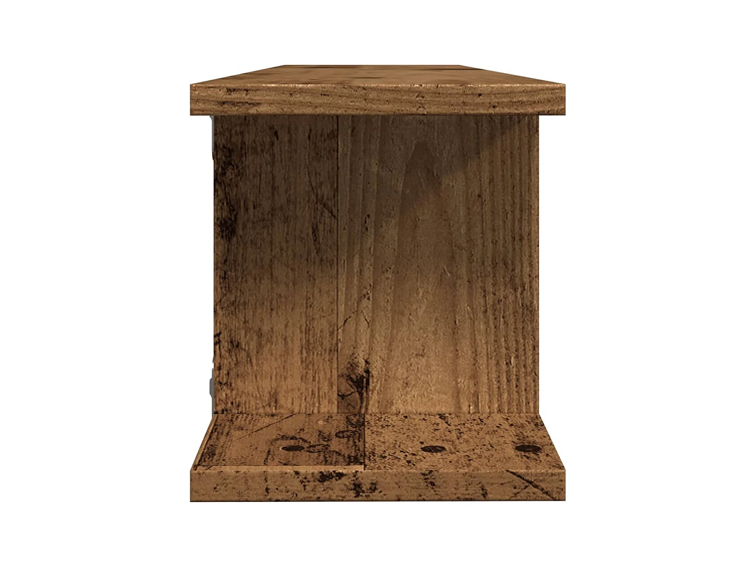 Étagères murales 2 pcs vieux bois 90x18x20 cm bois d'ingénierie