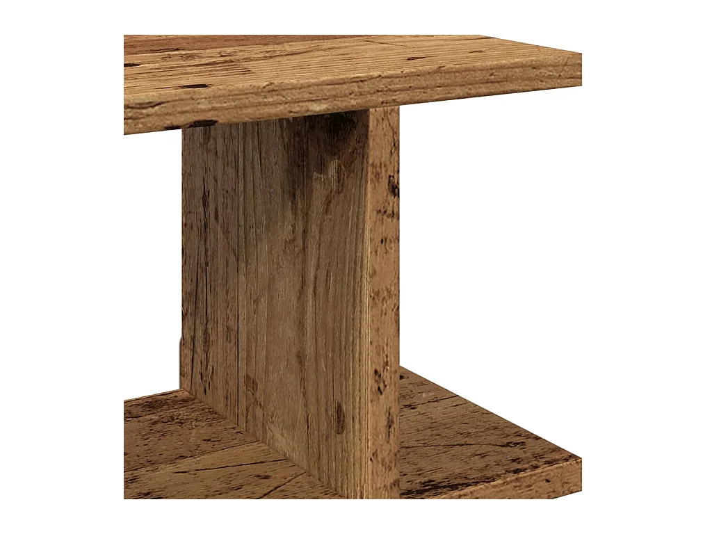 Étagères murales 2 pcs vieux bois 90x18x20 cm bois d'ingénierie