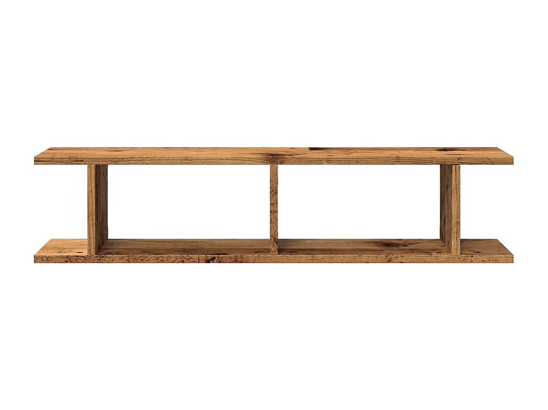 Étagères murales 2 pcs vieux bois 90x18x20 cm bois d'ingénierie