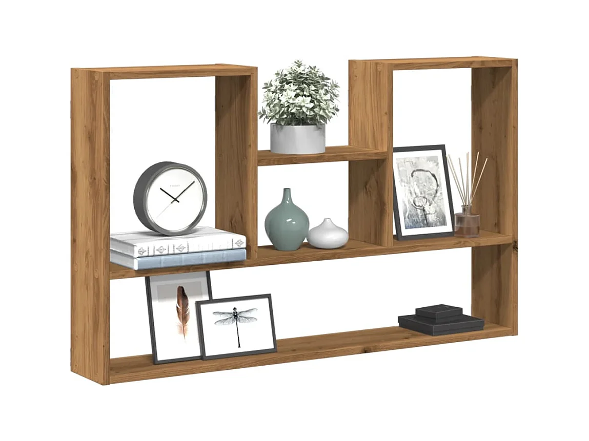 Handgemaakte eikenhouten wandplank 99x15x60 cm van bewerkt hout