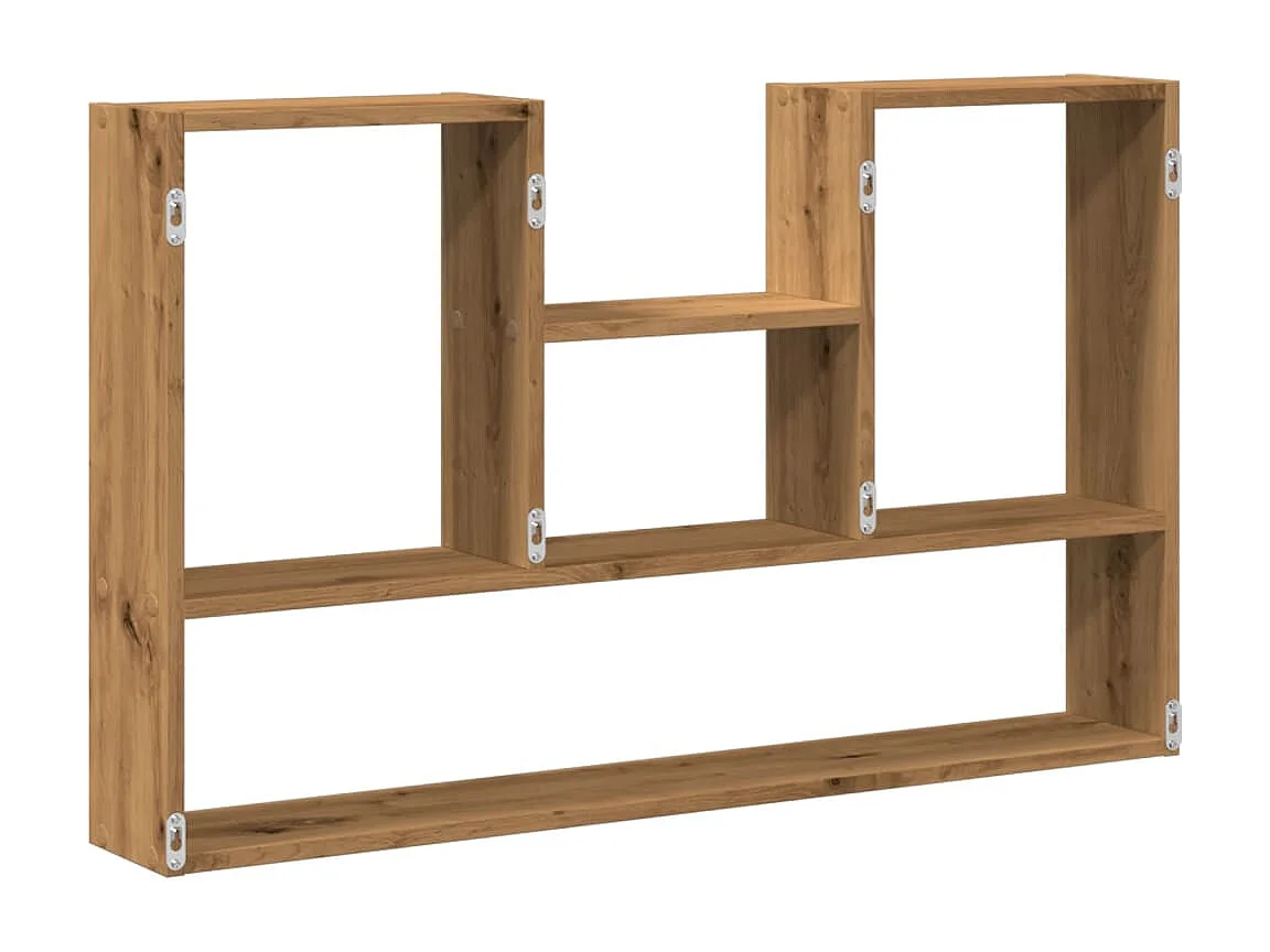 Handgemaakte eikenhouten wandplank 99x15x60 cm van bewerkt hout