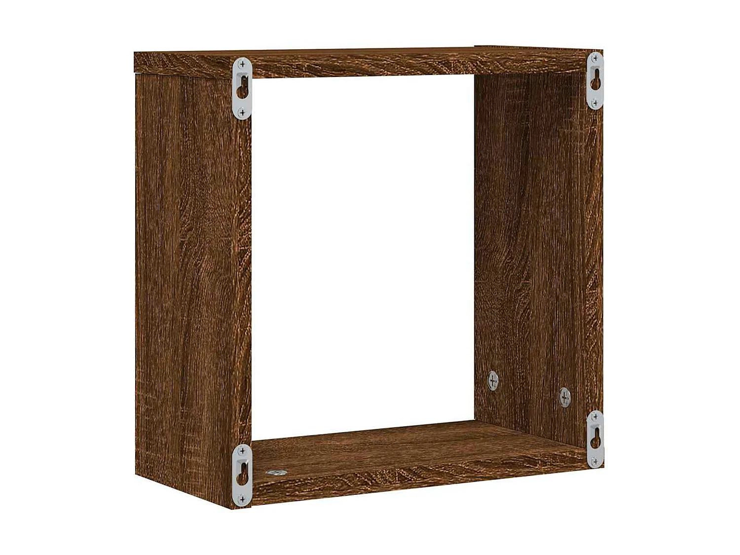 Étagères murales sous forme cube 2 pcs chêne marron 30x15x30cm