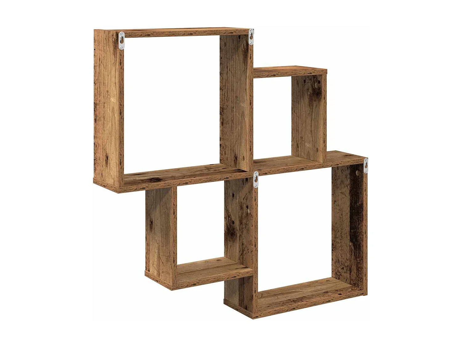 Étagère murale vieux bois 80x15x78,5 cm bois d'ingénierie