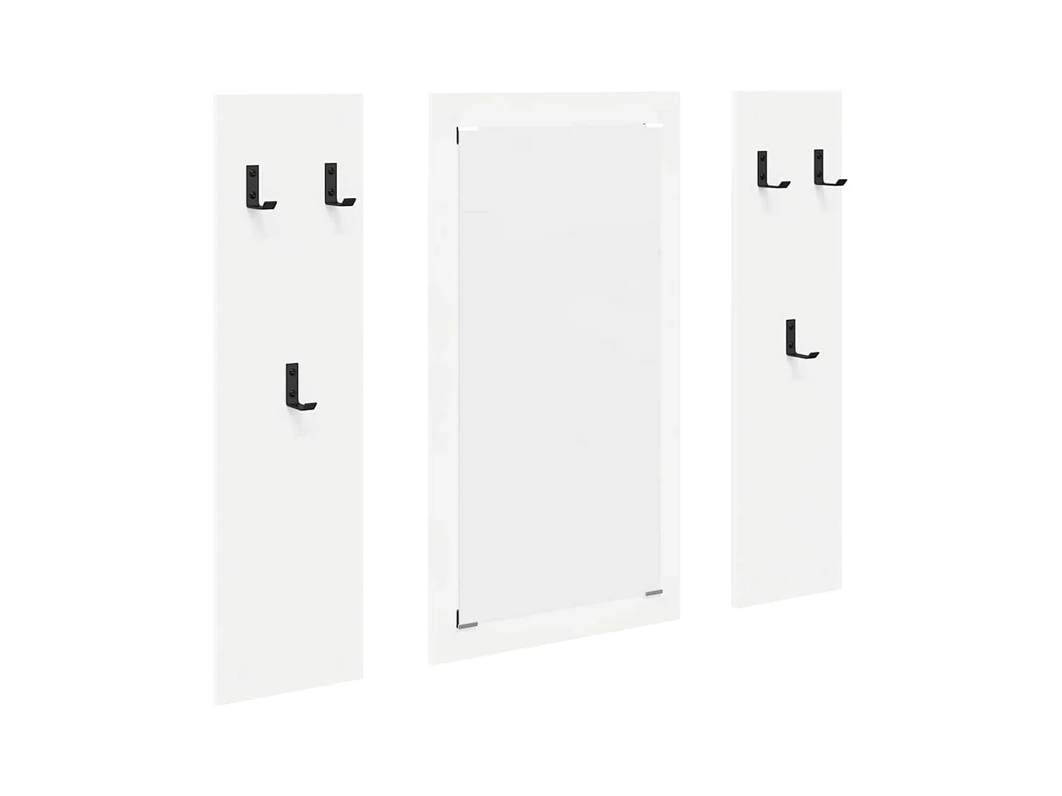 Appendiabiti da parete Bianco 96 x 1,5 x 90 cm Legno ingegnerizzato