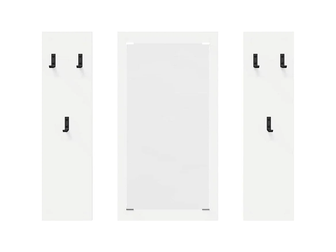 Appendiabiti da parete Bianco 96 x 1,5 x 90 cm Legno ingegnerizzato