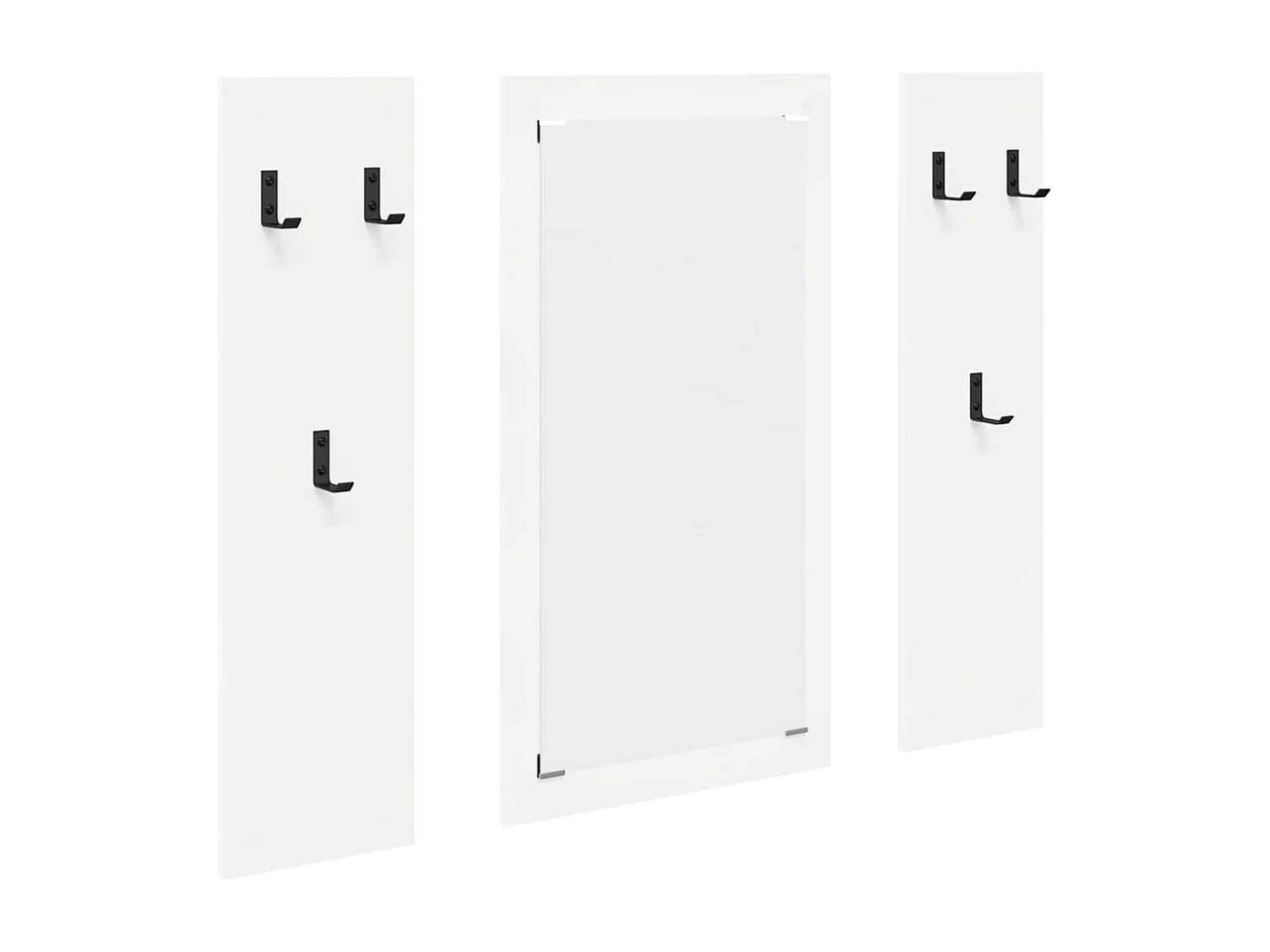 Porte-manteau mural Blanc 96 x 1,5 x 90 cm Bois d'ingénierie