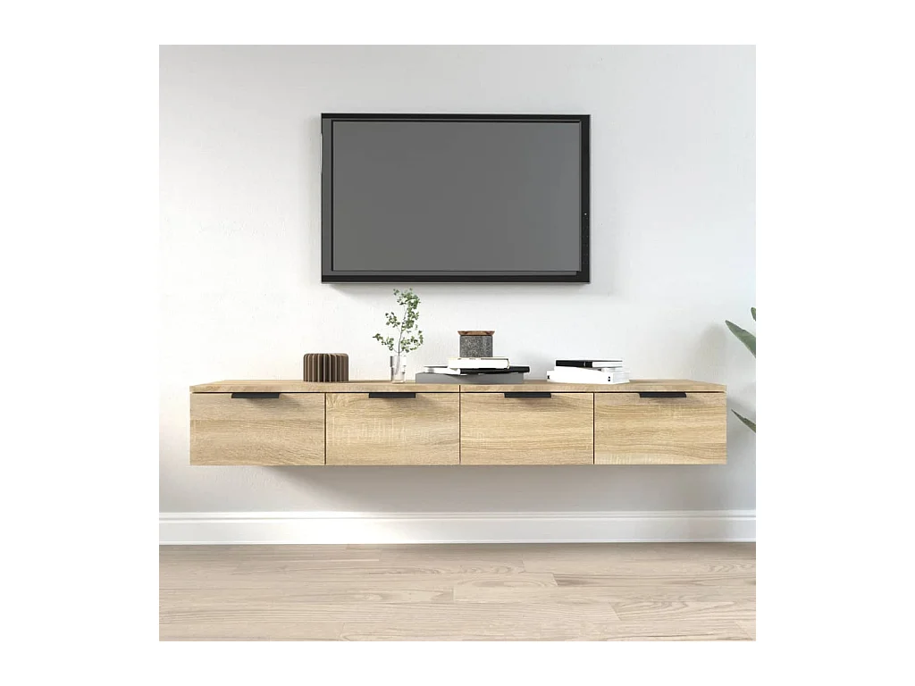 Armoires murales 2pcs Chêne sonoma 68x30x20cm Bois d'ingénierie