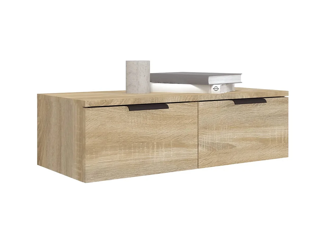 Armoires murales 2pcs Chêne sonoma 68x30x20cm Bois d'ingénierie