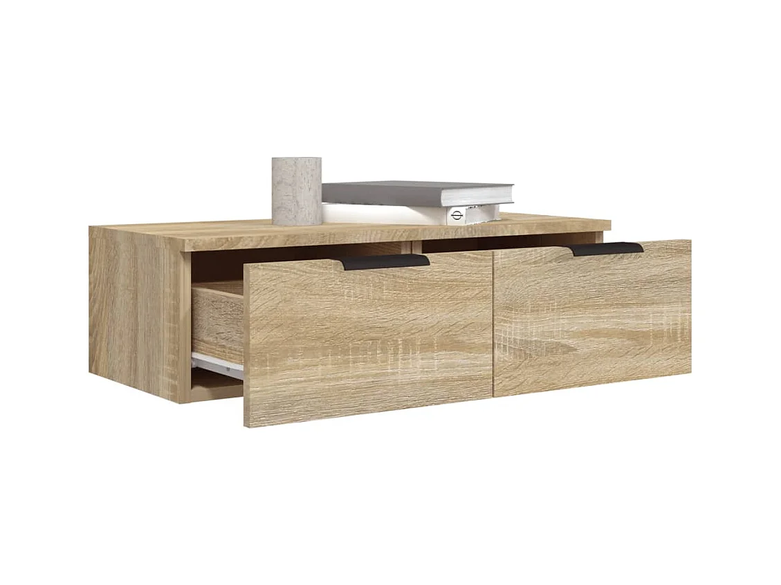 Armoires murales 2pcs Chêne sonoma 68x30x20cm Bois d'ingénierie