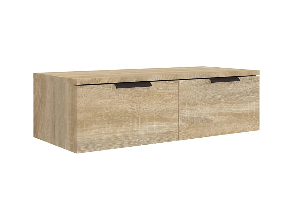 Armoires murales 2pcs Chêne sonoma 68x30x20cm Bois d'ingénierie