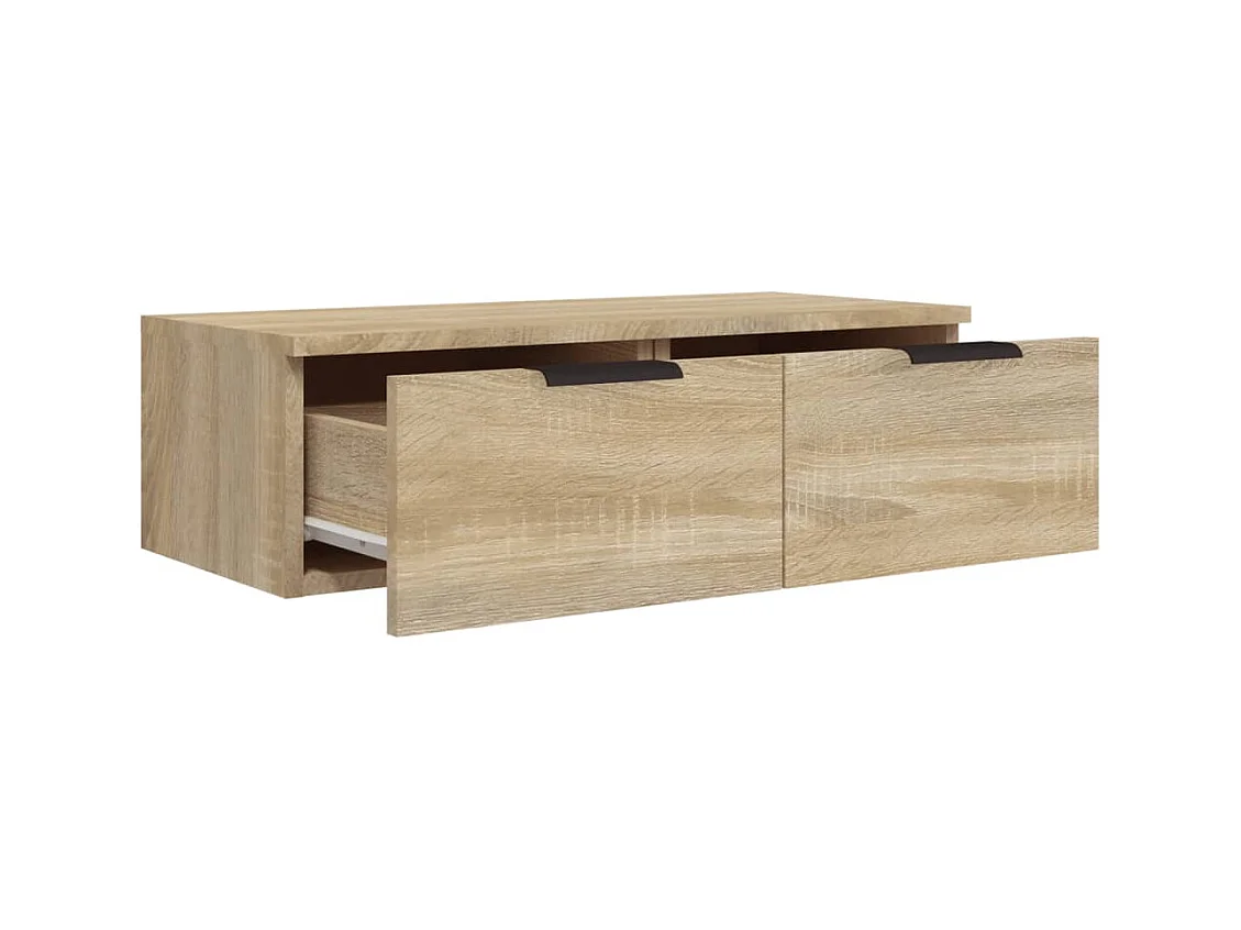 Armoires murales 2pcs Chêne sonoma 68x30x20cm Bois d'ingénierie