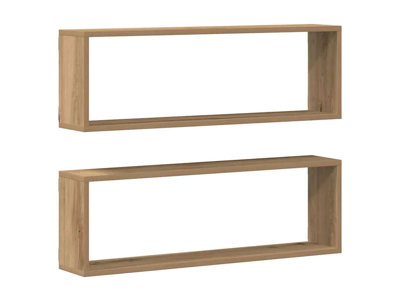 Étagères murales en chêne fait main 80x15x26 cm en bois d'ingénierie