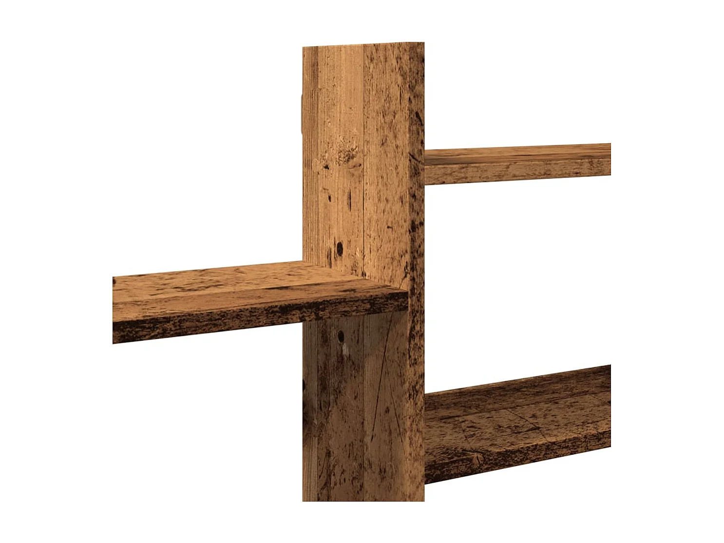Wandplank oud hout 167,5x18x68 cm bewerkt hout