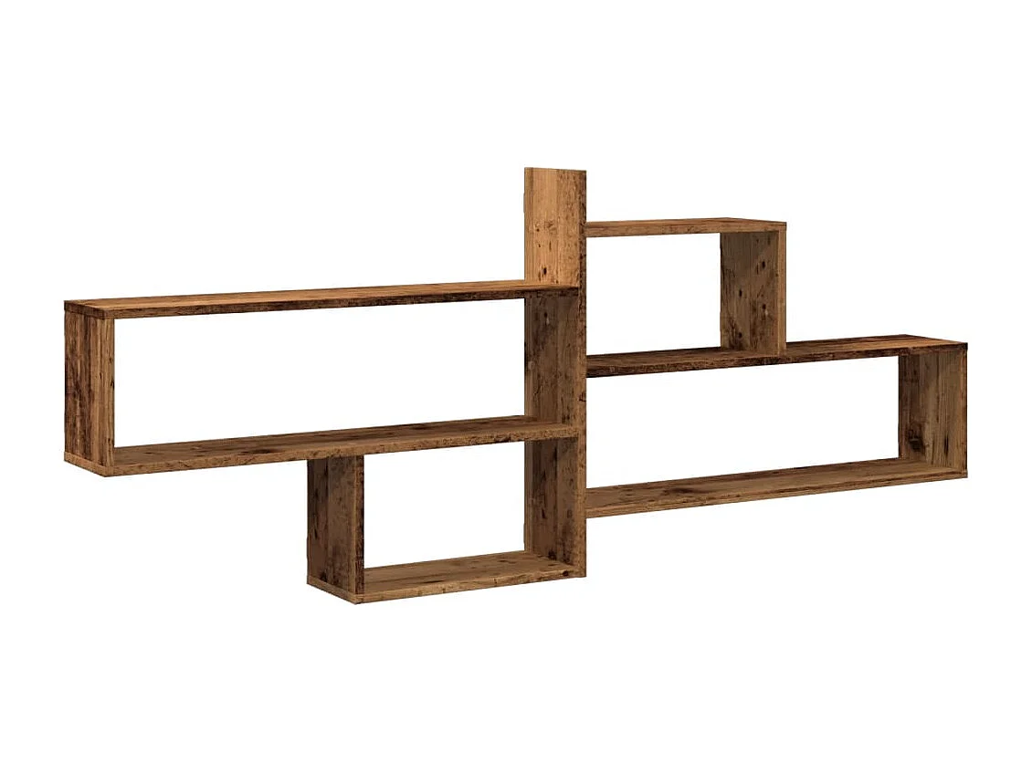 Estante de pared madera vieja 167,5x18x68 cm madera de ingeniería