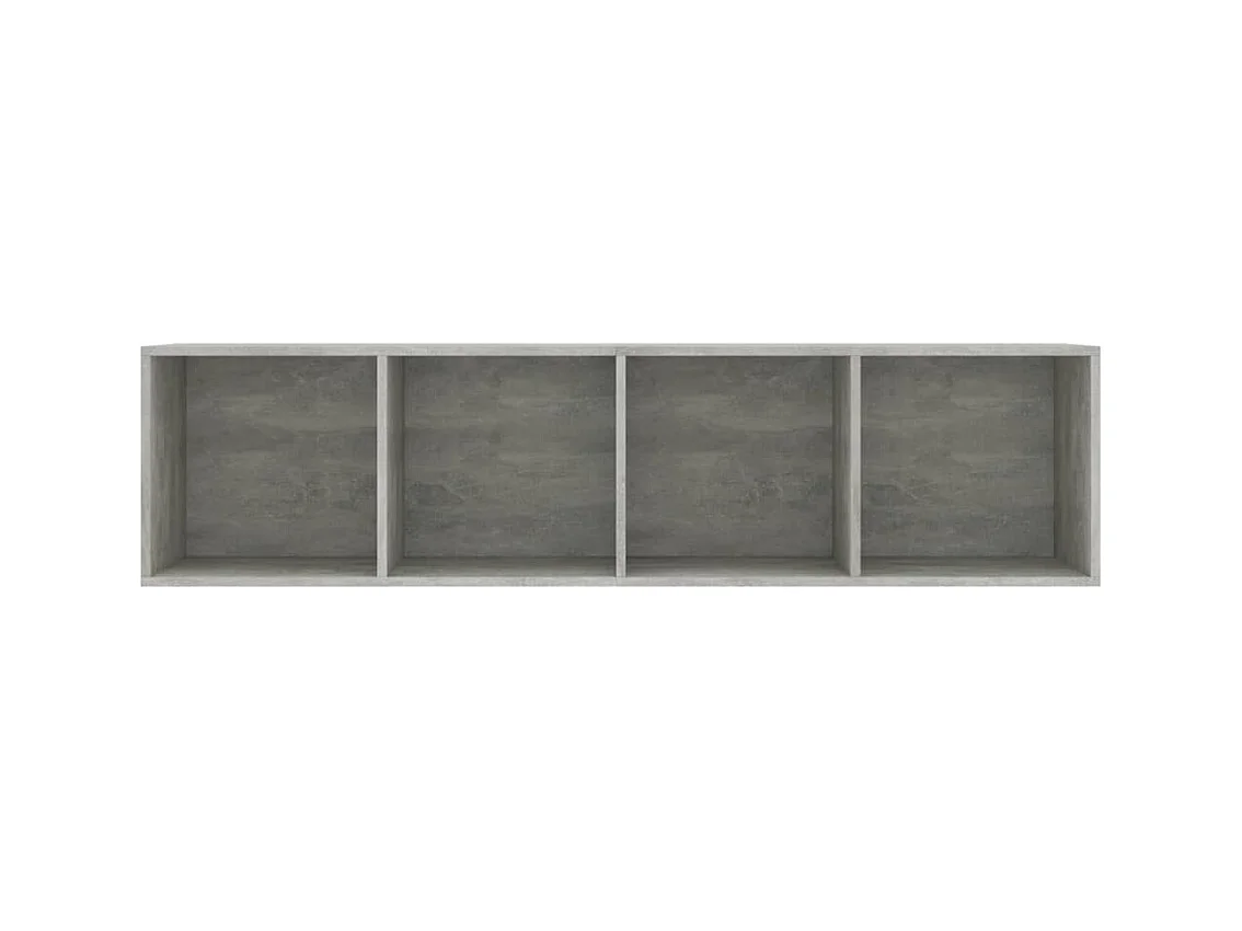 Libreria/Mobile TV grigio cemento 143x30x36 cm