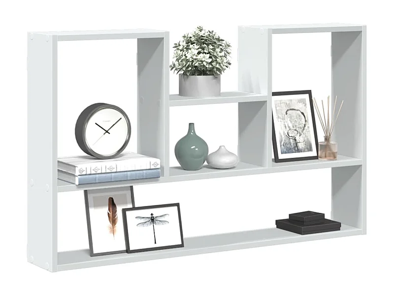 Estante de pared blanco 99x15x60 cm madera de ingeniería