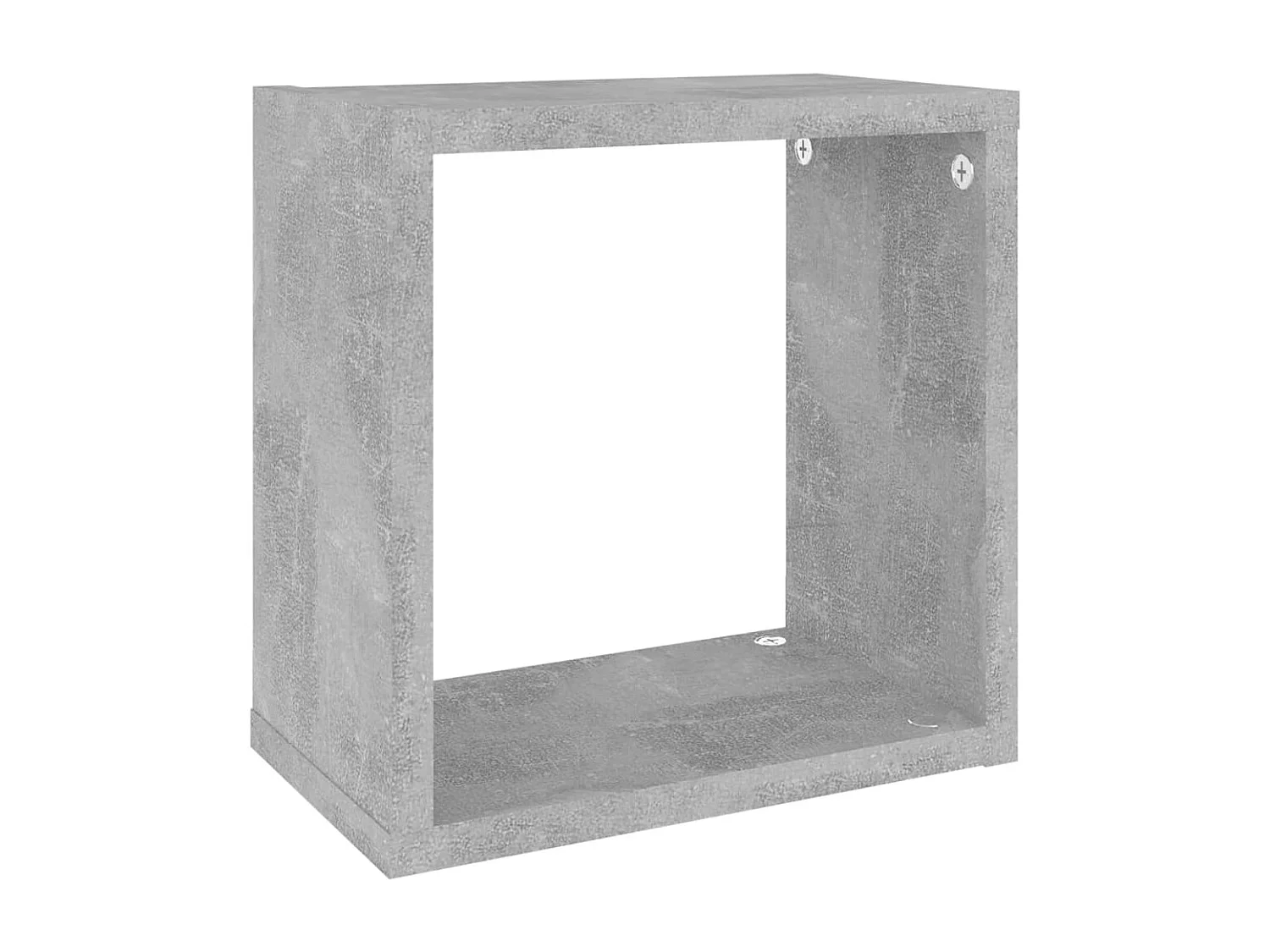 Étagères cube murales 4 pcs Gris béton 26x15x26 cm