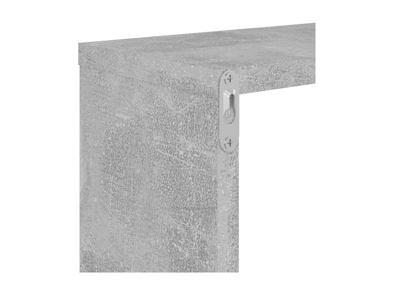 Étagères cube murales 4 pcs Gris béton 26x15x26 cm