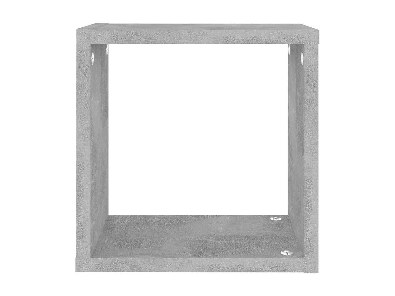 Étagères cube murales 4 pcs Gris béton 26x15x26 cm