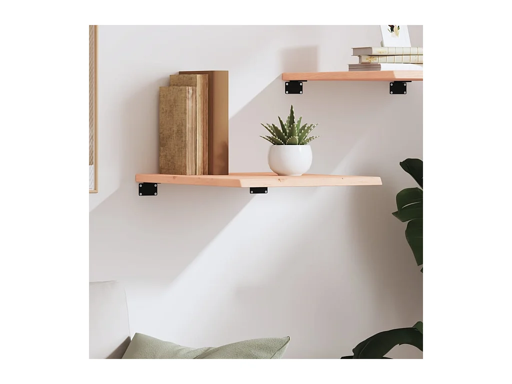 Étagère murale 40x50x2 cm bois de chêne massif non traité