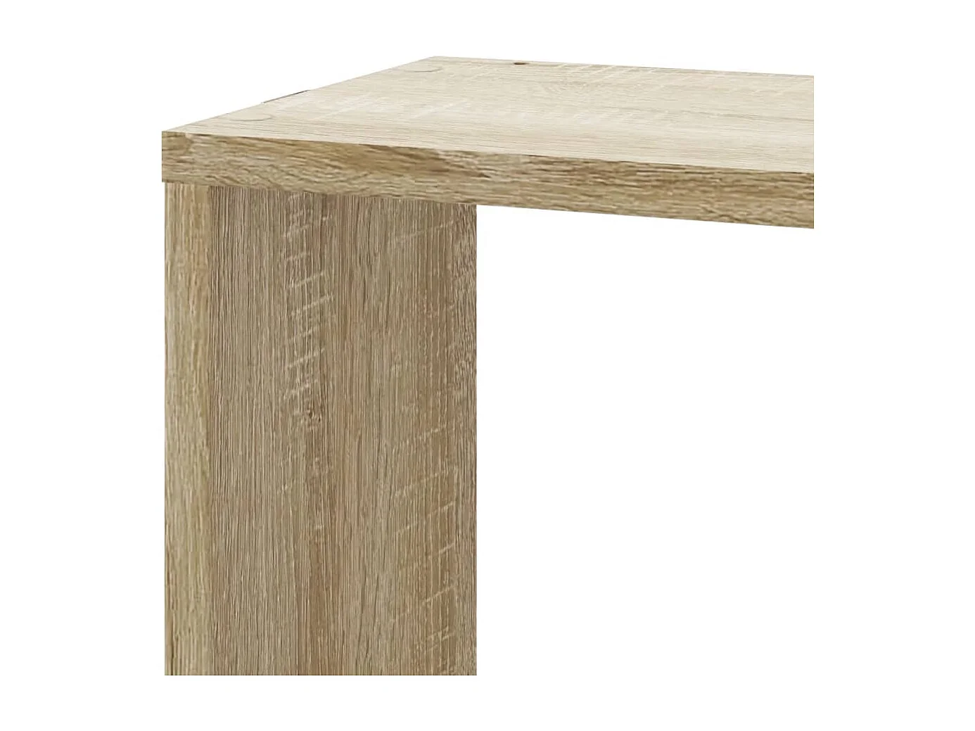 Mensola angolare da parete in rovere Sonoma 45x45x147cm in legno ingegnerizzato