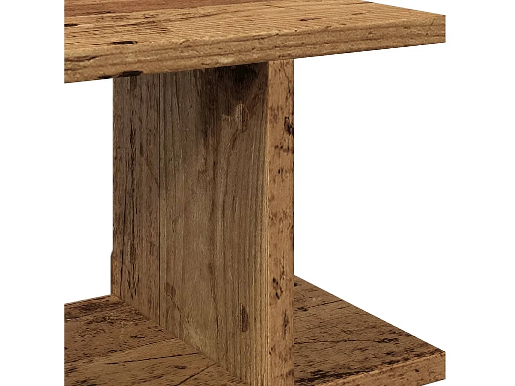 Étagères murales 2 pcs vieux bois 75x18x20 cm bois d'ingénierie