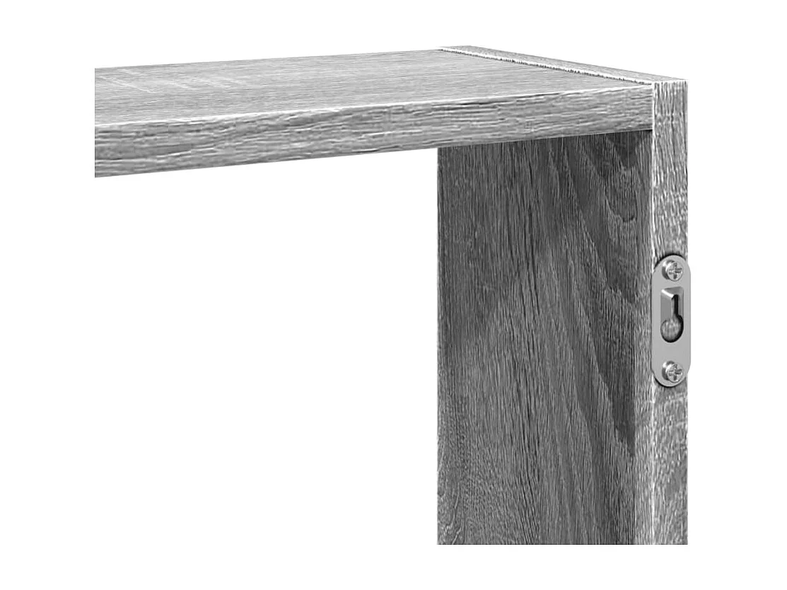 Sonoma wandplank grijs 99x15x60 cm bewerkt hout