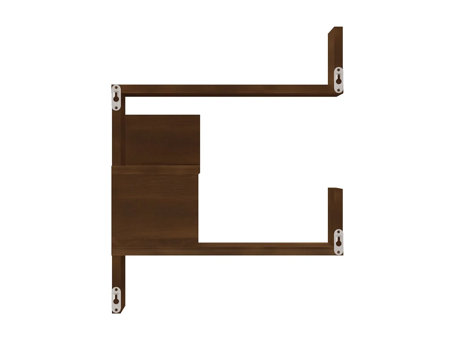 Étagère d'angle murale Chêne marron 40x40x50 cm Bois ingénierie