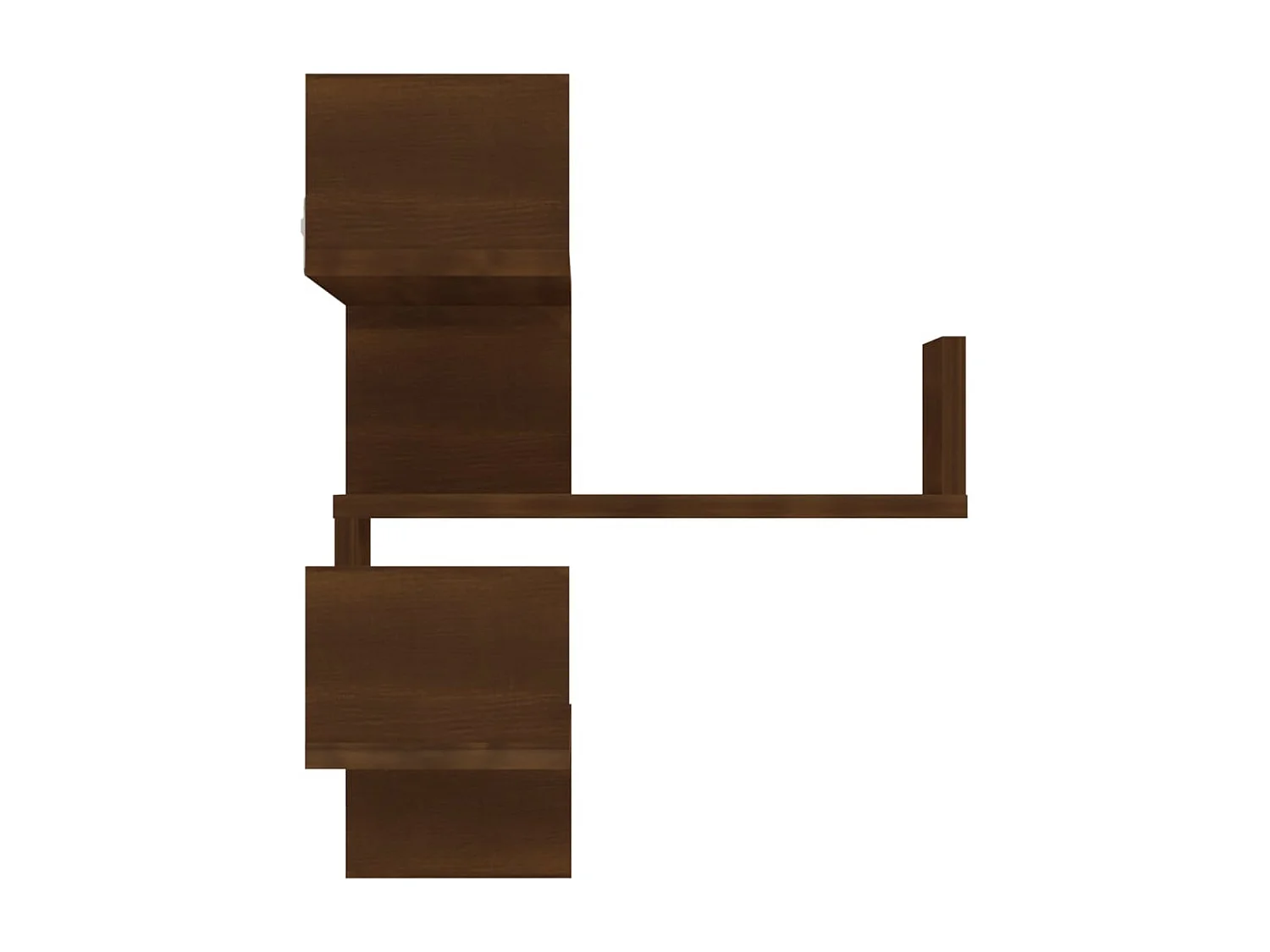 Étagère d'angle murale Chêne marron 40x40x50 cm Bois ingénierie