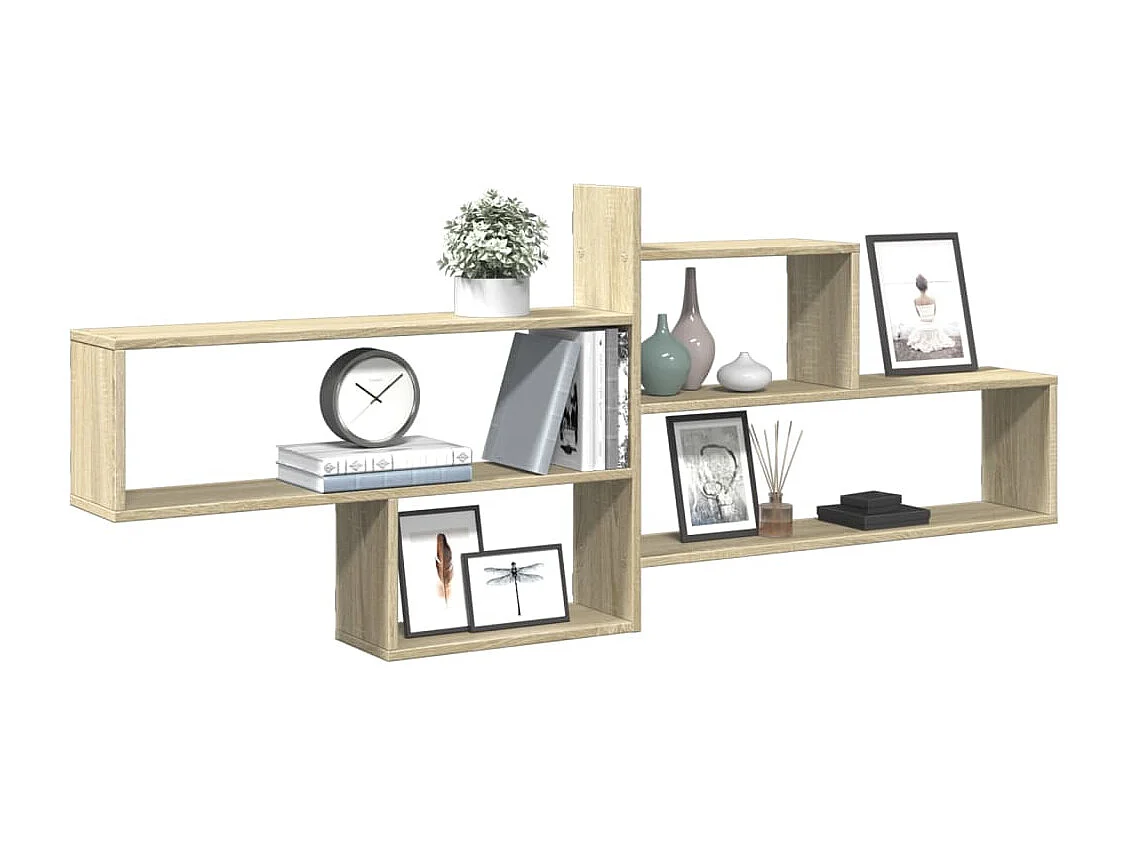 Sonoma eiken wandplank 167,5x18x68 cm bewerkt hout