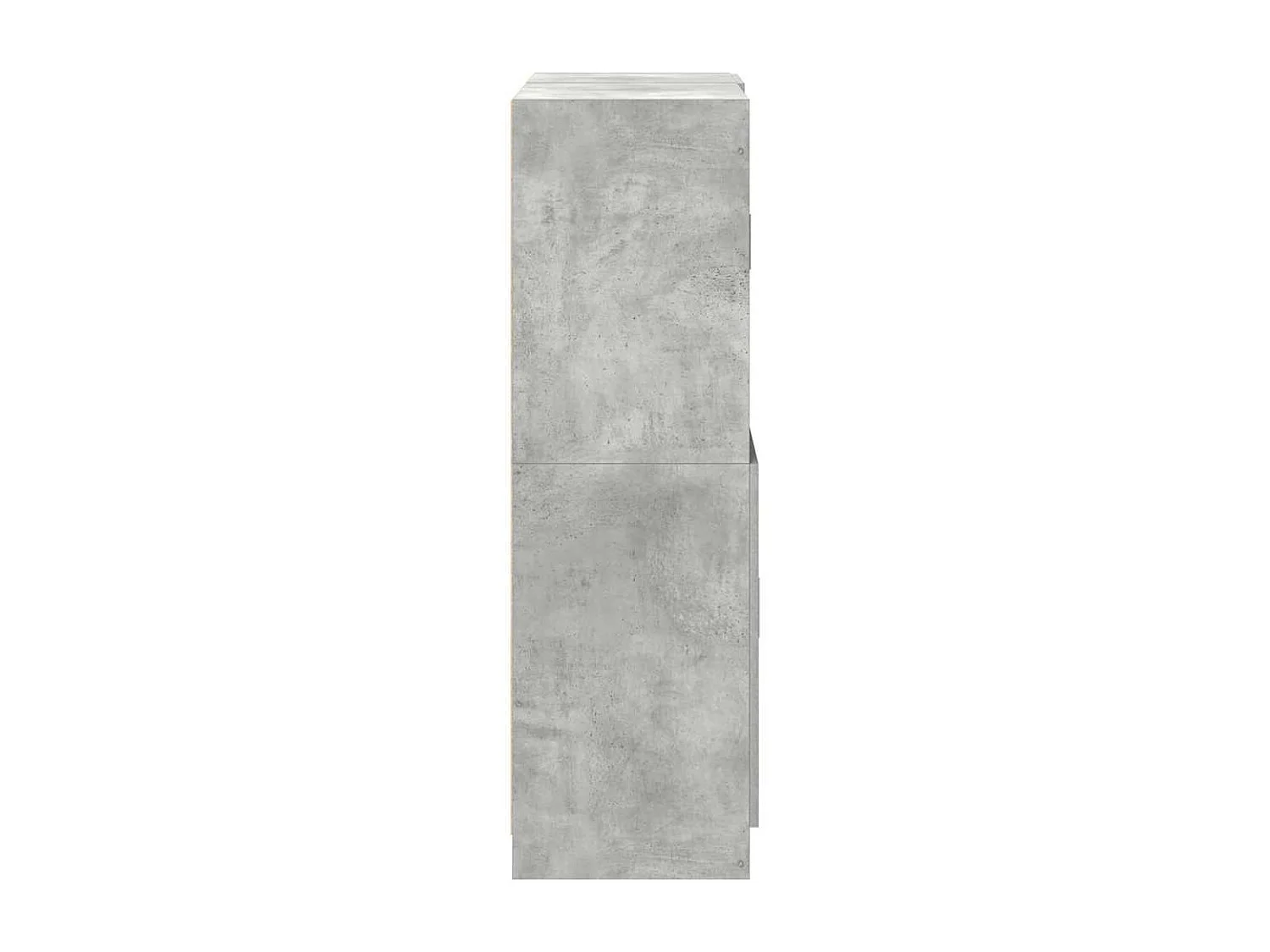 Ensemble d'armoires de cuisine 2 pcs gris béton bois ingénierie