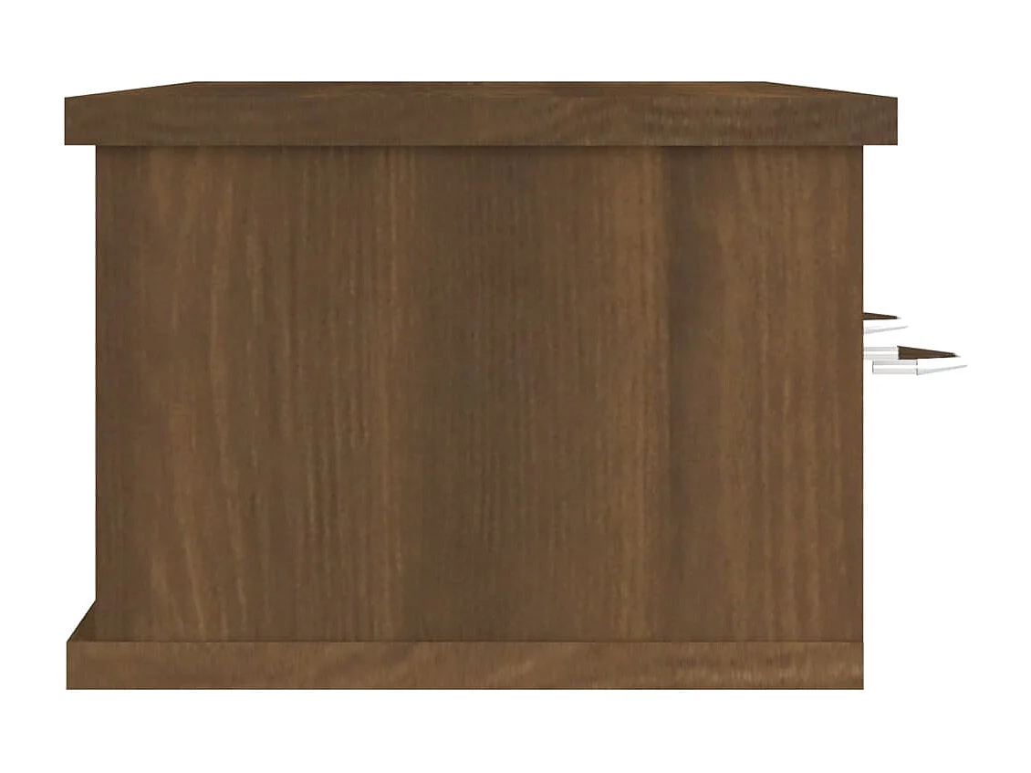 Armario de pared Roble marrón 88x26x18,5 cm Madera de ingeniería