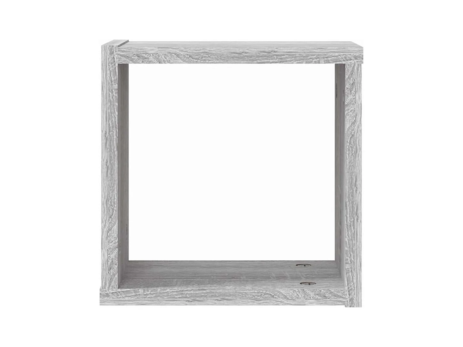Estantes de pared cubo 2 piezas Sonoma gris 26x15x26 cm madera de ingeniería