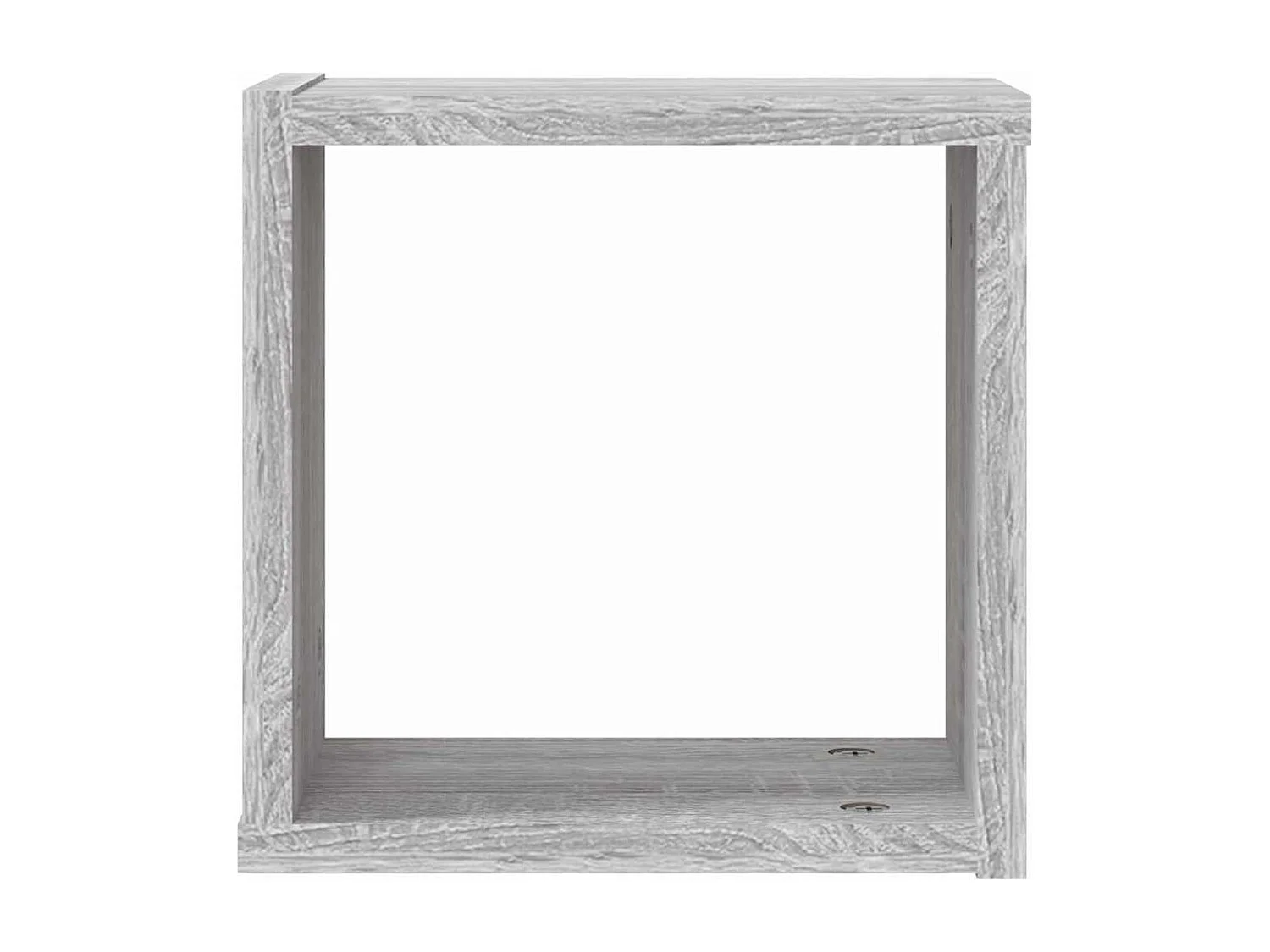 Estantes de pared cubo 2 piezas Sonoma gris 26x15x26 cm madera de ingeniería