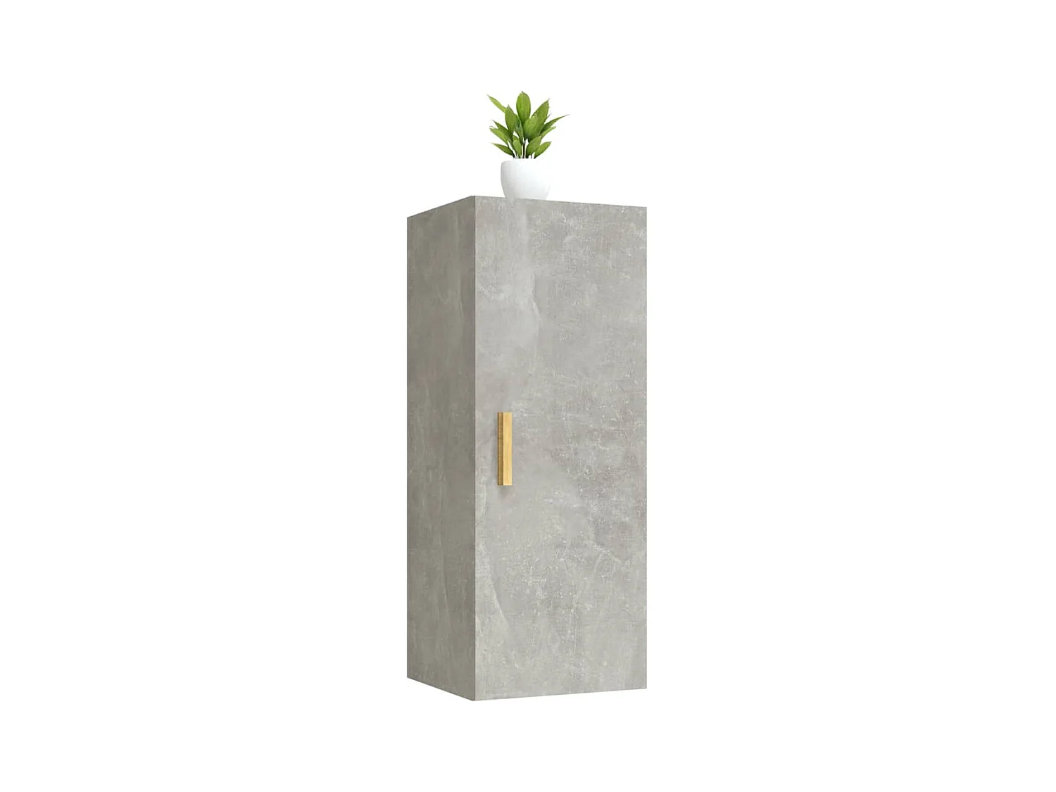 Armoire murale Gris béton 34,5x34x90 cm Bois d'ingénierie
