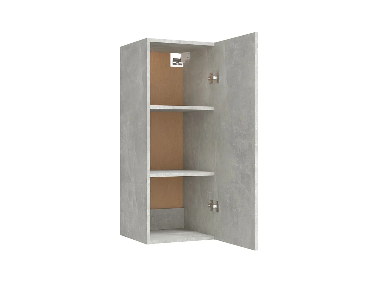 Armoire murale Gris béton 34,5x34x90 cm Bois d'ingénierie