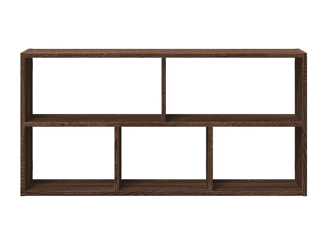 Estante de pared roble marrón 100x25x50 cm madera de ingeniería