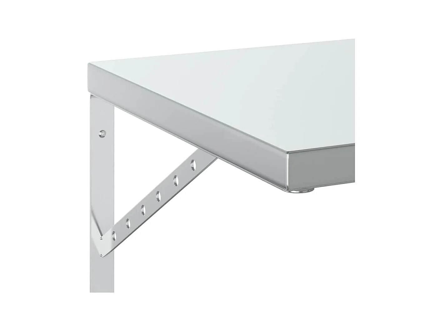 Étagères murales 2 pcs 50x40 cm argenté acier inoxydable