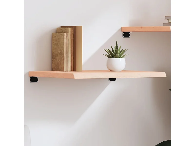 Étagère murale 60x50x(2-4) cm bois de chêne massif non traité