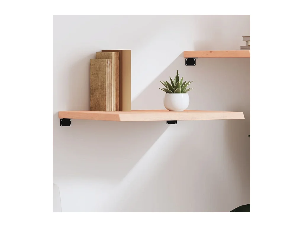 Étagère murale 60x50x(2-4) cm bois de chêne massif non traité