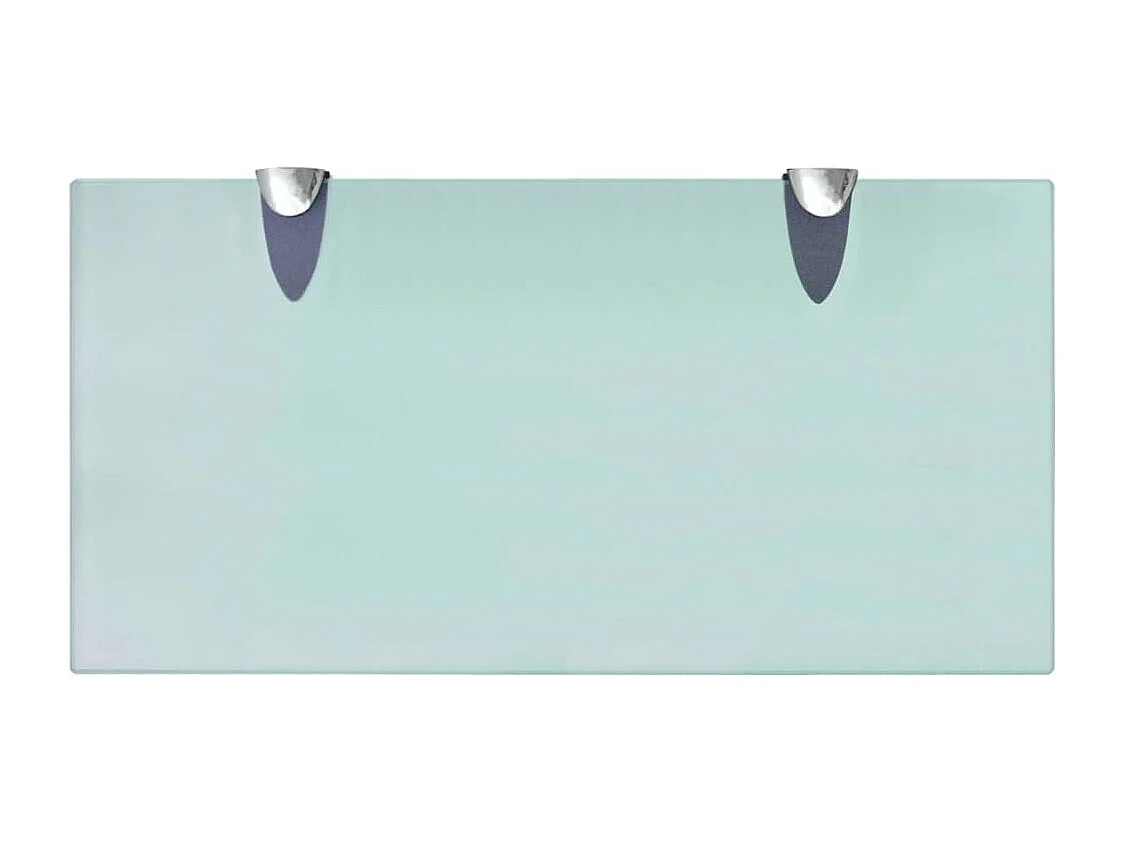 Mensole da parete 2 pz Vetro 40 x 20 cm 8 mm