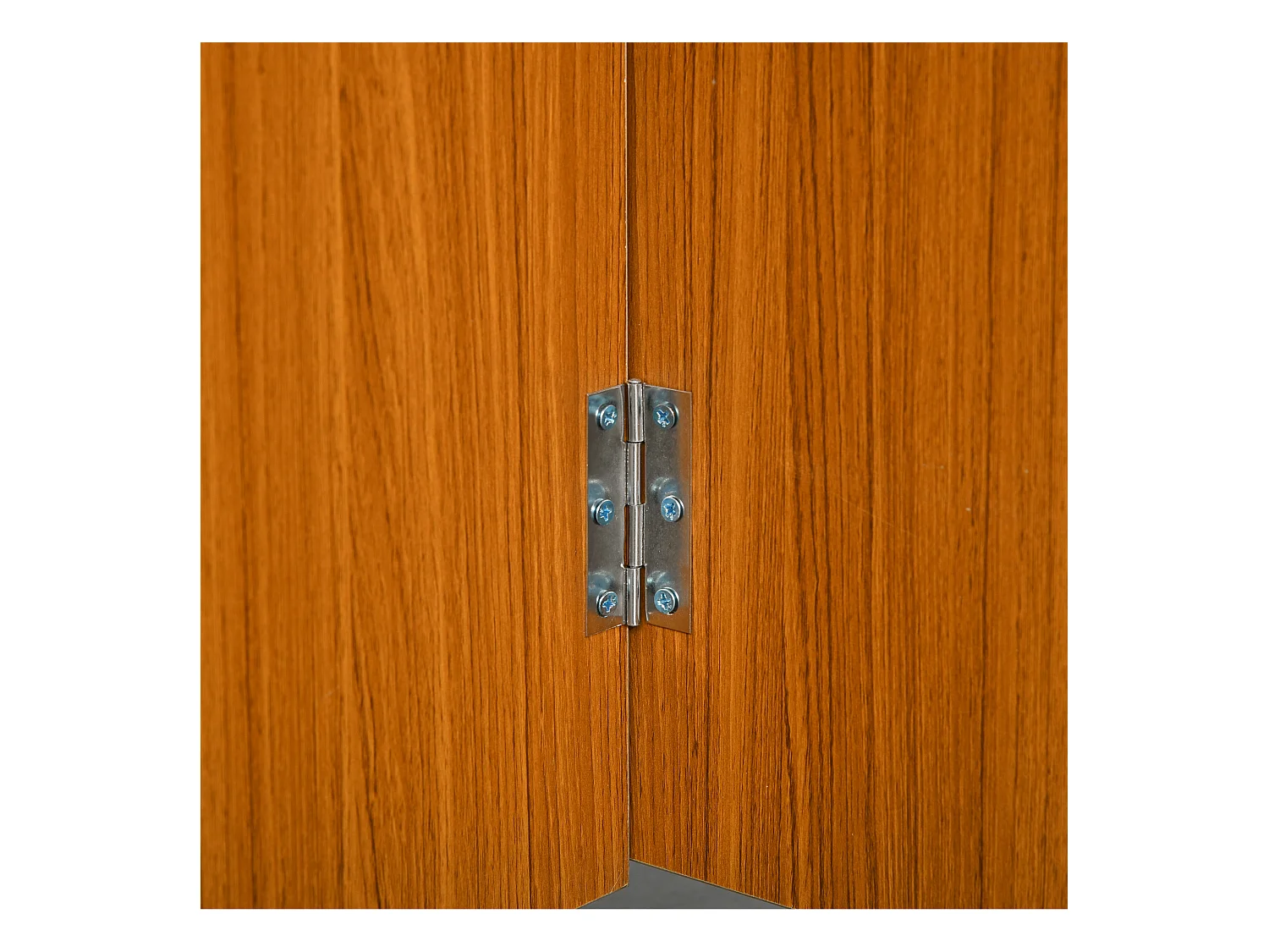 Mobiler Klapptisch mit abklappbarer Platte, weißes Sperrholz, Rollen (120x80x73cm)