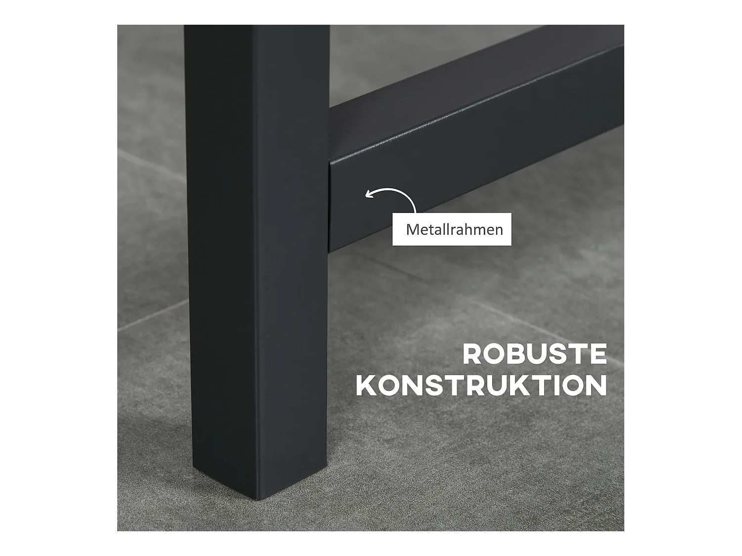 Ausziehbarer Esstisch, mit Rollen, kompaktes Design, Metall, Holz, braun (118x70x76,5 cm)