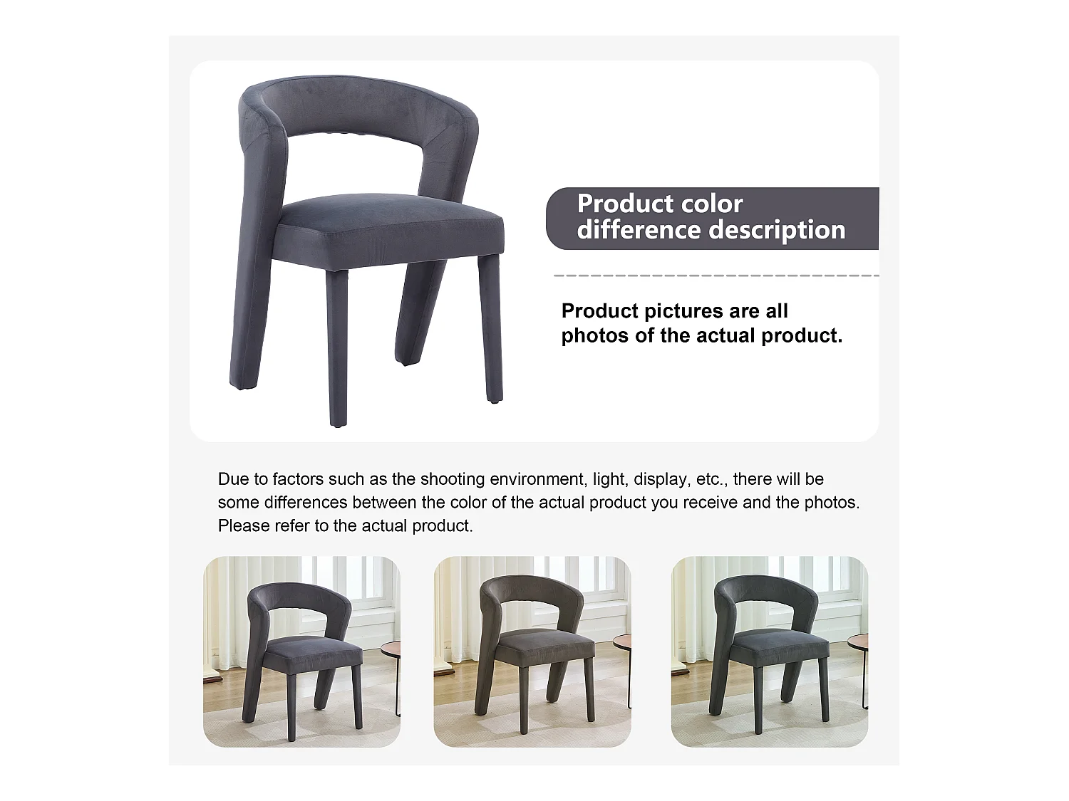 Sessel, Loungesessel Grau, Samt, Ergonomisch, Tragfähigkeit 150 kg (59x60x79 cm)