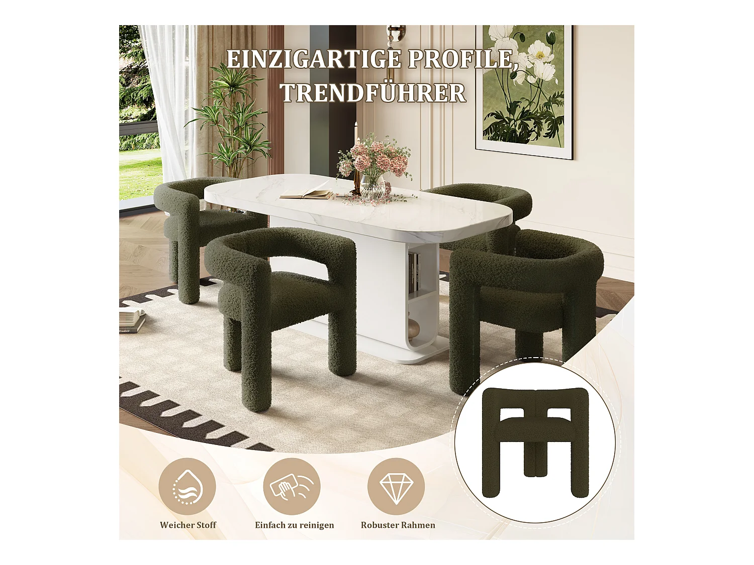 Fauteuil ergonomique, design unique, confort maximal et utilisable partout, moderne et robuste, montage rapide (62.5x32.5x71 cm)