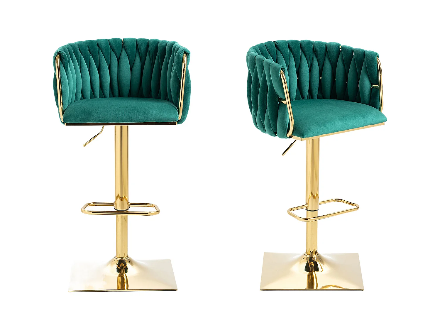 Tabouret de bar vintage avec dossier et repose-pieds, hauteur de comptoir, chaise de salle à manger pour îlot de cuisine, bar, (53x51x87 cm)