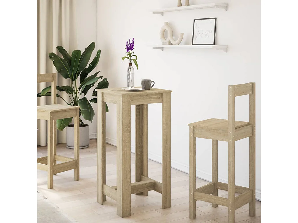 Sonoma eiken bartafel 51x50x103,5 cm bewerkt hout