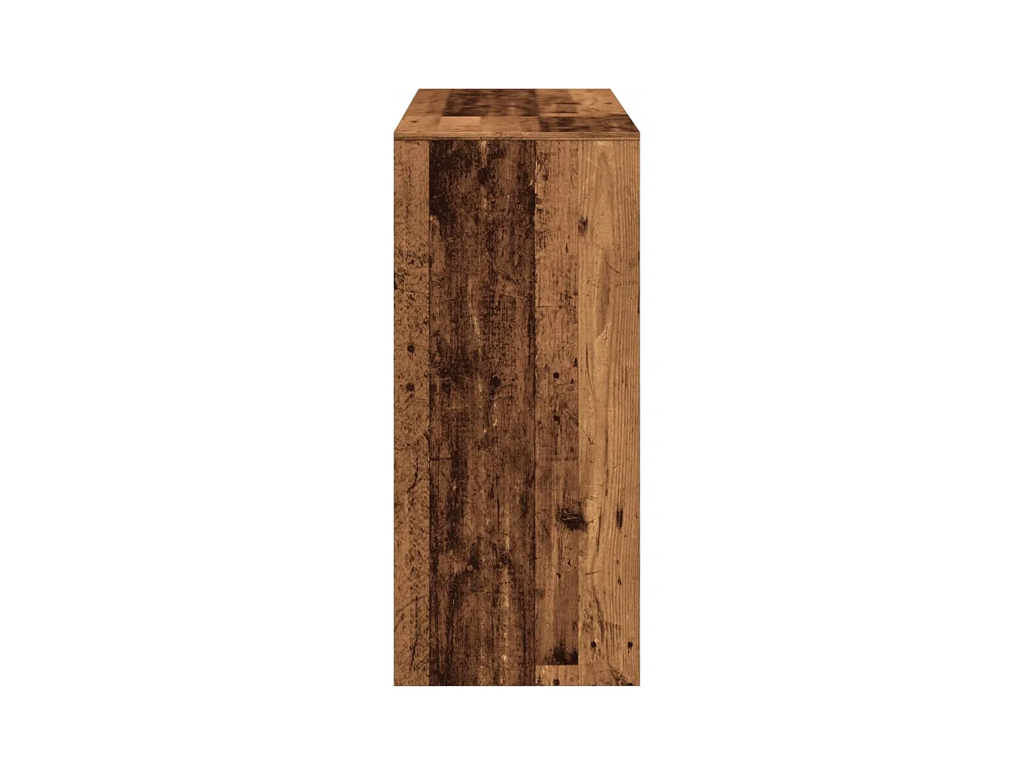 Bartafel met plank oud hout bewerkt hout